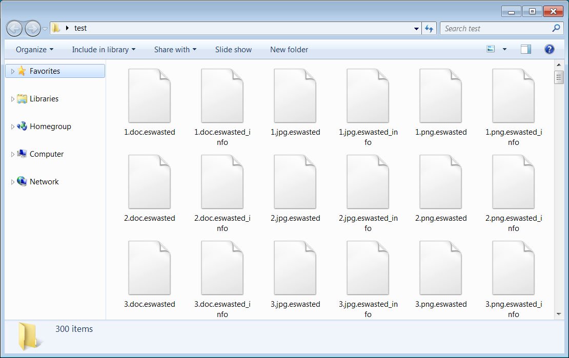 encrypted files